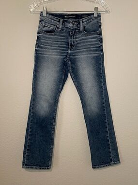 BKE Jeans Boys Blue Conner Regular Straight Western Denim Adjustable Waist Sz 12